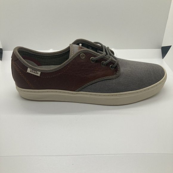 Vans Shoes Vans Mens Otw Shoes Gray Brown Leather Canvas Size